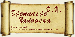Đenadije Nadoveza vizit kartica